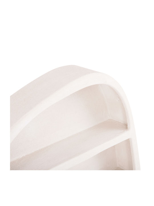 Bookcase Santorini Off-white 95x18x100cm