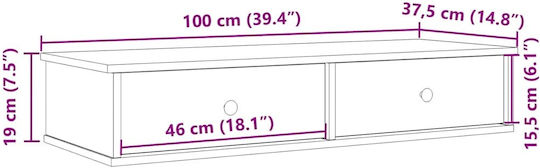 Ράφι Δρυς Αρτιζιανή 100x37.5x19εκ.