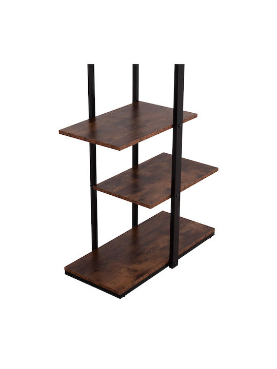 Bibliotecă Omni Black / Walnut 80x34x151cm