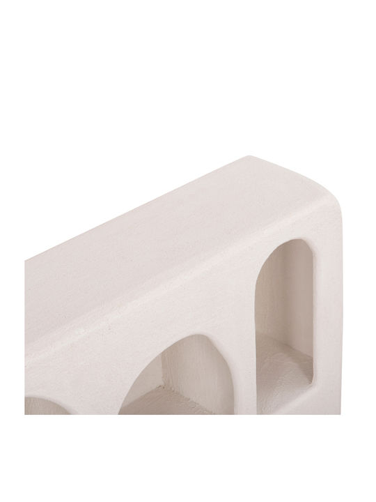 Home Markt Ραφι Τοιχου Σειρα Santorini Hm18063.01 Mdf Υπολευκο 120x18x60υεκ