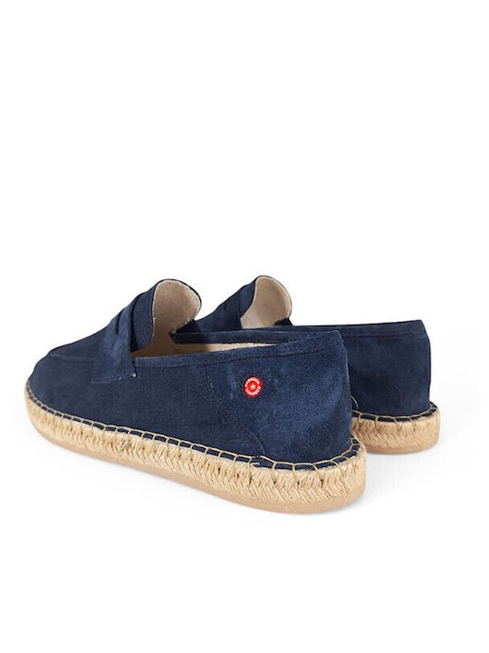 Wildleder Herren Espadrilles in Blau Farbe