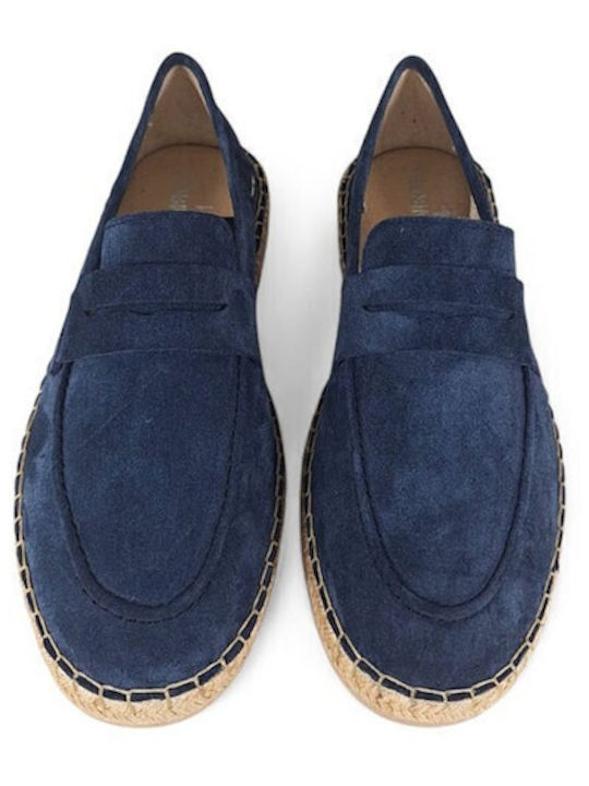 Wildleder Herren Espadrilles in Blau Farbe