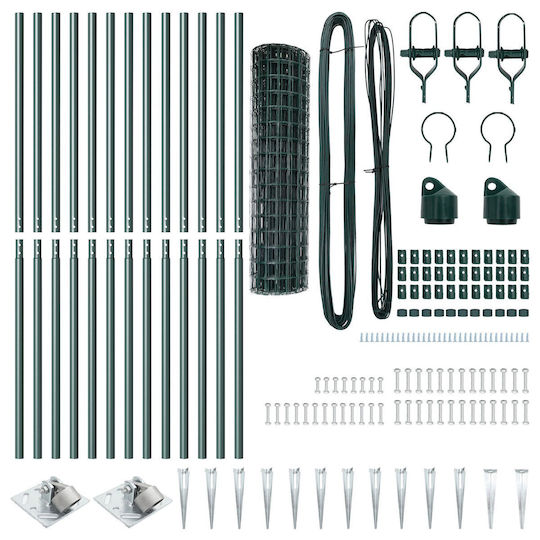 vidaXL Garden Fencing Material 1pcs Green