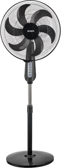 Gruppe Ανεμιστήρας Ορθοστάτης 130W Μαύρος