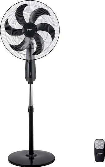 Gruppe Pedestal Fan 130W Black