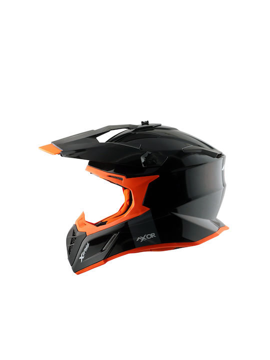 Axor X-Cross Dual Black Orange Мотоциклетна каска On-Off ECE 22.06 1600гр с Sunvisor