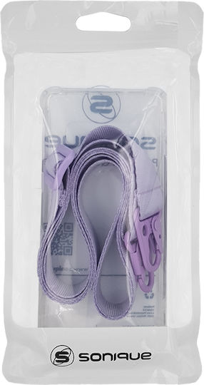 Silicone Case Strap Sonique Armor Clear Honor 200 Pro 5G Lilac