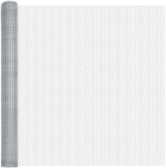 vidaXL vidaXL Drahtzaun Stacheldraht Verzinkt Set Grau 1,5x50m