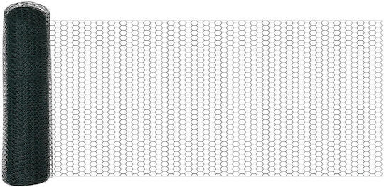 vidaXL vidaXL Verzinktes Stacheldraht Drahtzaun Set Grün 0,4x25m