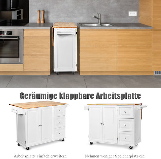 Επιδαπέδιο Ντουλάπι Λευκό 136x76x91εκ. Επιδαπέδιο Ντουλάπι Λευκό 136x76x91εκ.