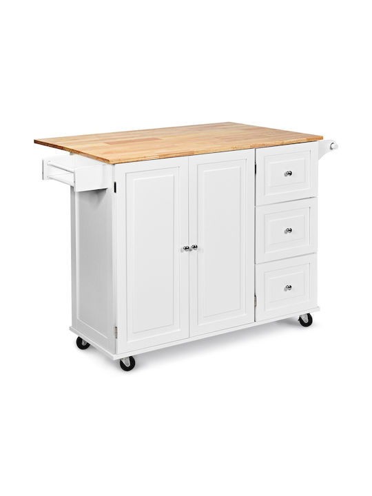 Boden Küchenschrank Weiß 136x76x91cm