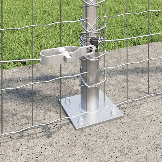 vidaXL Garden Fence Wire Steel 80 cm Grey