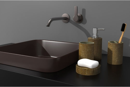 Inter Ceramic Дозатор Пластмаса Кафяв Inter Ceramic Дозатор Пластмаса Кафяв