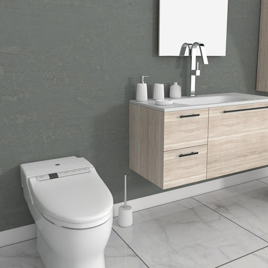 Inter Ceramic Σαπουνοθήκη από Ρητίνη Λευκή 6988354232718
