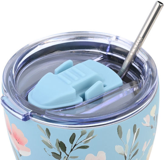 Estia Coffee Mug Save The Aegean Рециклируем Чаша Термос Неръждаема стомана Без BPA 350мл Sky Garden с Сламка