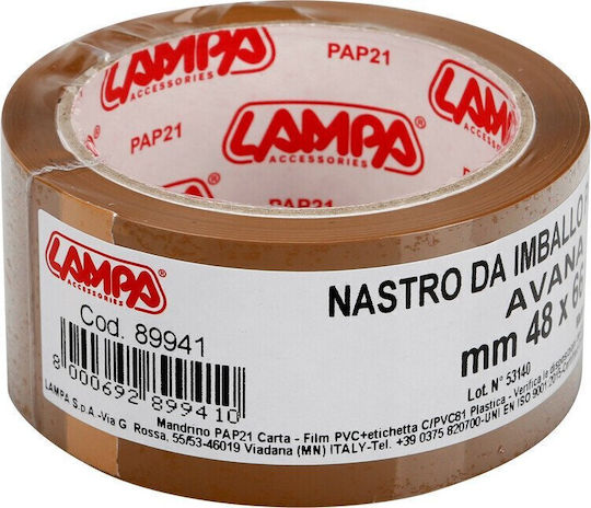 Lampa Verpackungsfolie 48mm x 66m in Braun Farbe