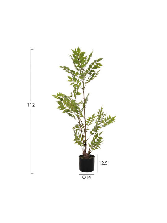 Dekorativer künstlicher Pflanzbaum im Topf 112 cm