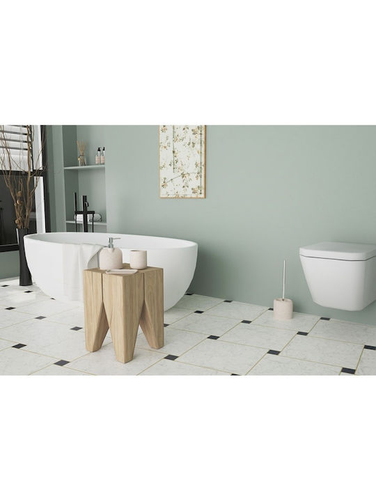 Inter Ceramic Kunststoff Badezimmer Toilettenbürste Beige