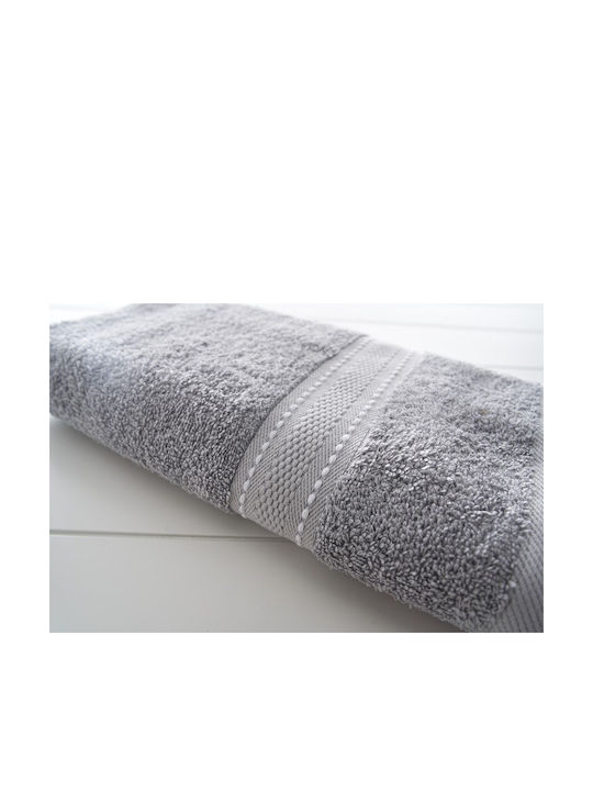 Vesta Home Bath Towel Set 3 pcs Zeta 1 Gray Weight 480gsm