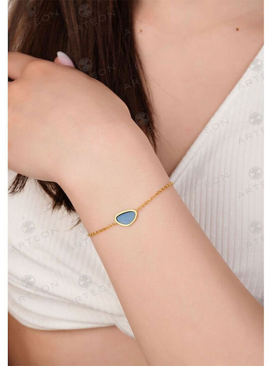 Arteon Women's Bracelet Chain made of Silver Gold Plated
