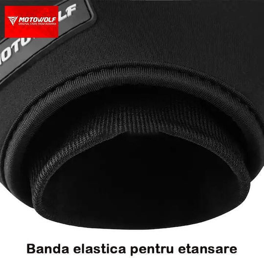 Set 2 Protectoare de Vânt pentru Ghidonul Motocicletei Impermeabile Căptușite pentru Vreme Rece Universale Motowolf