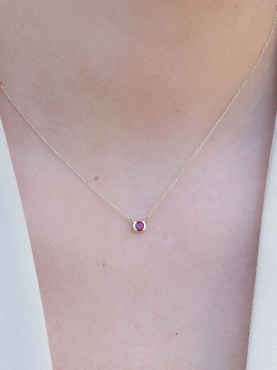 Charm Solitärring aus Gold 14K