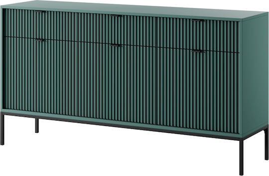 Μπουφές Nova mit Schubladen Green + Anthracite 154x39x83cm