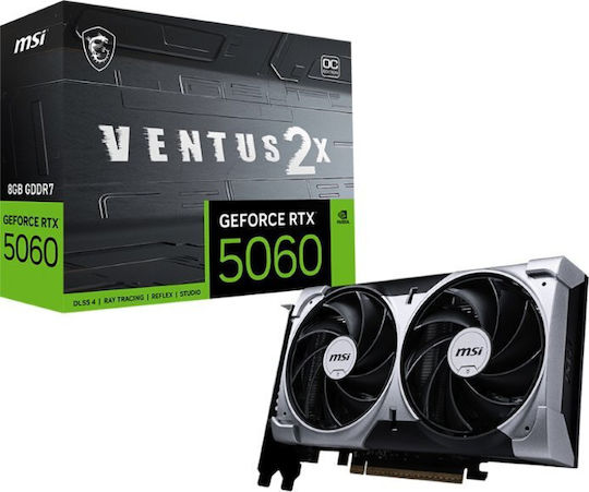 MSI GeForce RTX 5060 8GB GDDR7 Ventus 2X OC Graphics Card