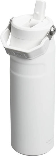 Stanley IceFlow Bottle Flip Bottle Thermos Plastic BPA Free 700ml White with Straw