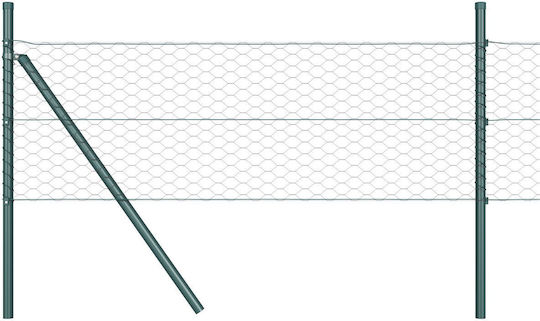 vidaXL Plasă de sârmă Galvanizat Module Gri 0.5x50m