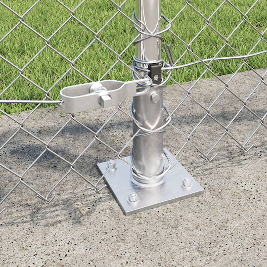 vidaXL Sârmă Ghimpată Galvanizată Module Gri 0.8x25m
