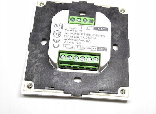 Miboxer Επιτοίχιος Διακόπτης Dimmer με Πλαίσιο Ταινία LED Αφής σε Λευκό Χρώμα