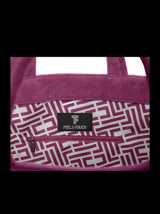 Feel & Touch Icon Stoff Strandtasche Lila