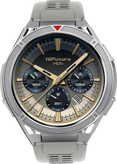 HiFuture Active Wasserdicht Smartwatch mit Pulsmesser (Silber)