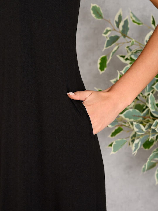 Summer Midi Dress Black