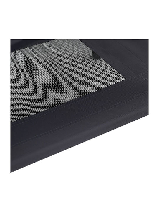 vidaXL Υπερυψωμένο Κρεβάτι Σκύλου Μαύρο 122x106.5εκ.