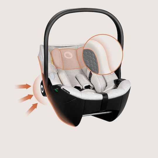 Lionelo Moxie Baby Car Seat i-Size with Isofix Beige Sand
