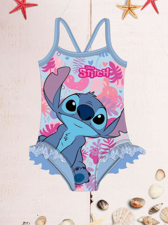 Stamion Stitch Costum de baie pentru copii Întreg Light Blue
