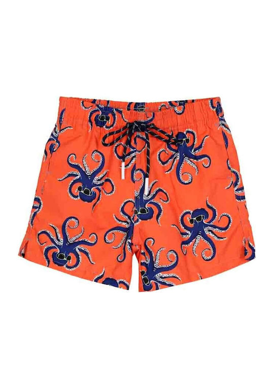 Waves Kids Swimwear Swim Shorts Orange, Blue
