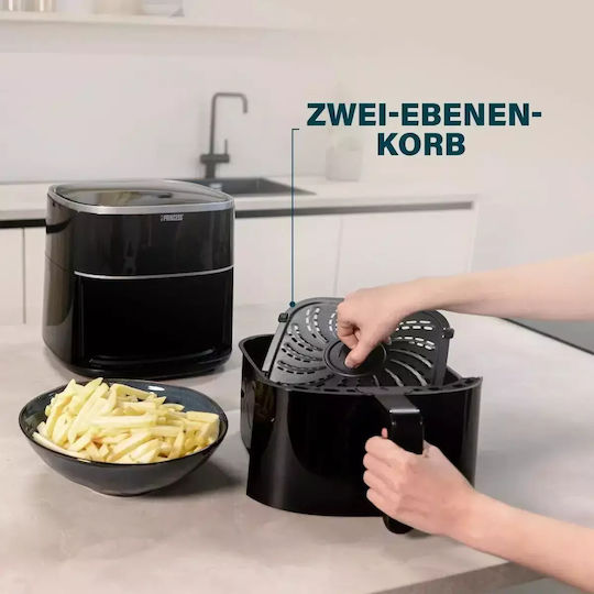 Princess Heißluftfritteuse 8Es Schwarz 123707