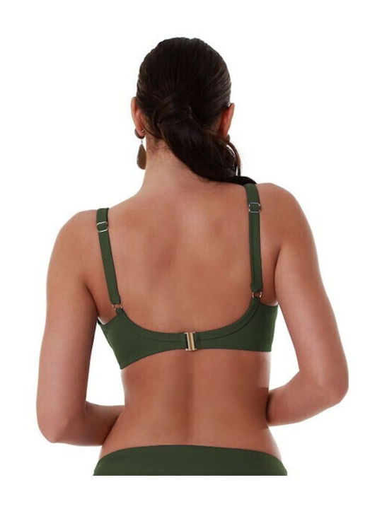 Topuri De Bikini Sutien Cupe E Verde Chiparos