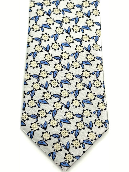 Legend Accessories Men's Tie Set Printed in Silver Color
