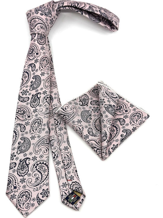 Legend Accessories Men's Tie Set Printed in Pink Color
