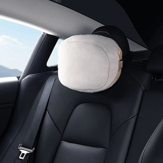 Baseus ComfortRide Headrest Dual Material Autokissen in Beige Farbe