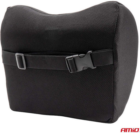 AMiO CSH04 Autokissen Kopfstützenkissen mit Memory-Schaum in Schwarz Farbe 02960