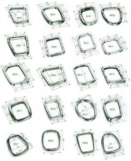 Simoni Racing Car Door Frame Decoration in Silver Color