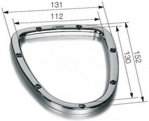 Simoni Racing Car Door Frame Decoration in Silver Color