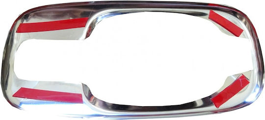 S-dizayn Car Door Frame Decoration Renault Trafic 2001-2010 Door Handle Frame Chrome Metallic 3pcs in Silver Color