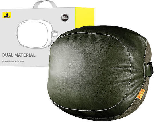 Baseus ComfortRide Headrest Dual Material Car Pillow in Green Color