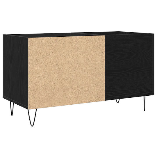 vidaXL Platten Hi-Fi Möbel Schwarz 38x84.5x48cm